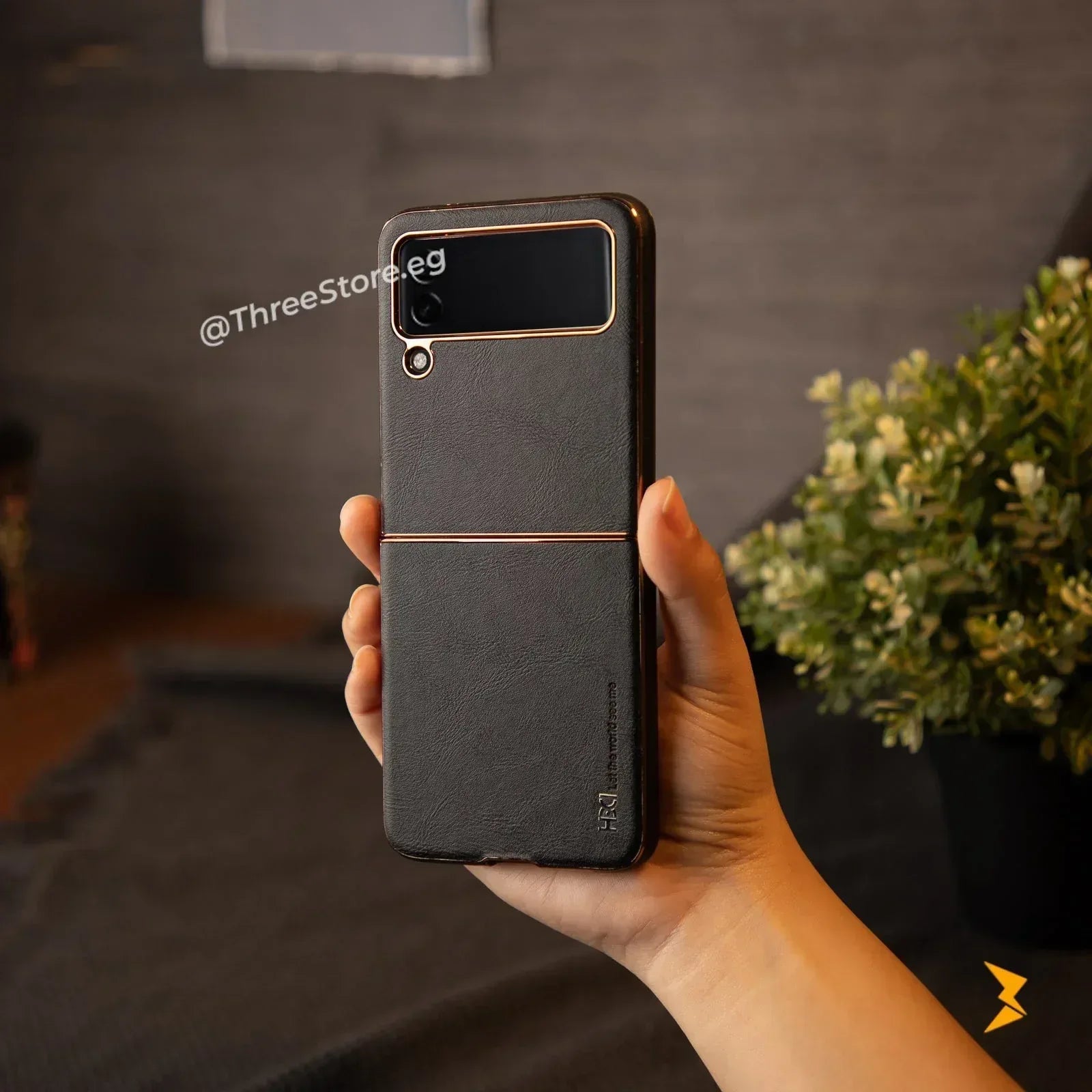 HDD Elegant Leather Case Samsung Z Flip 3 - Three