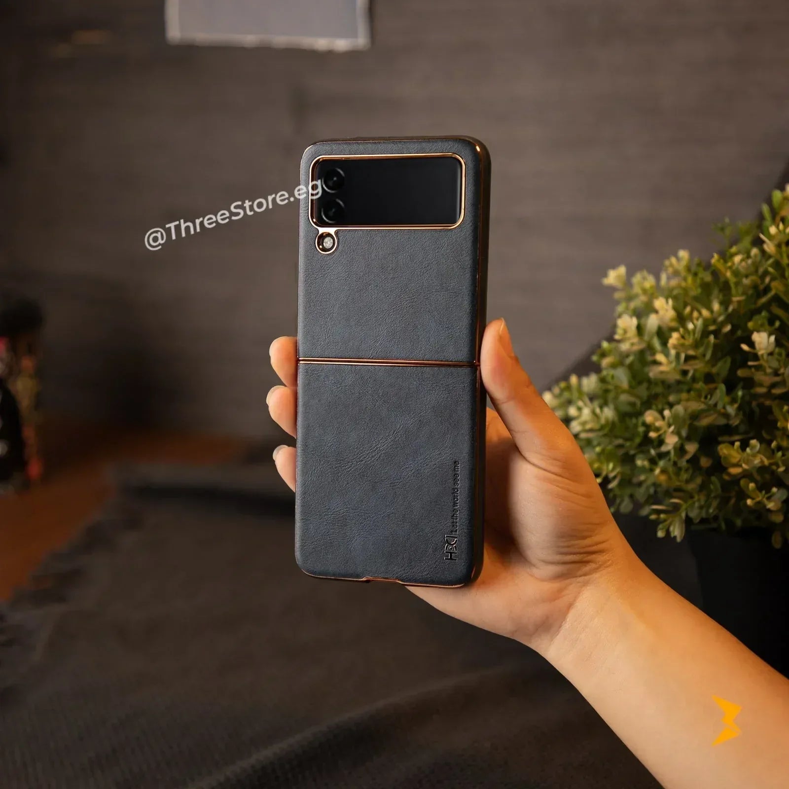 HDD Elegant Leather Case Samsung Z Flip 3 - Three