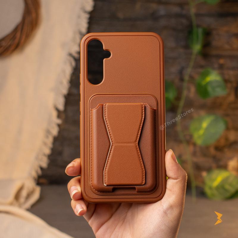 HDD Fionke Stand Leather Case Samsung A15