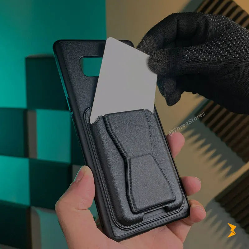 HDD Fionke Stand Leather Case Samsung Note 8