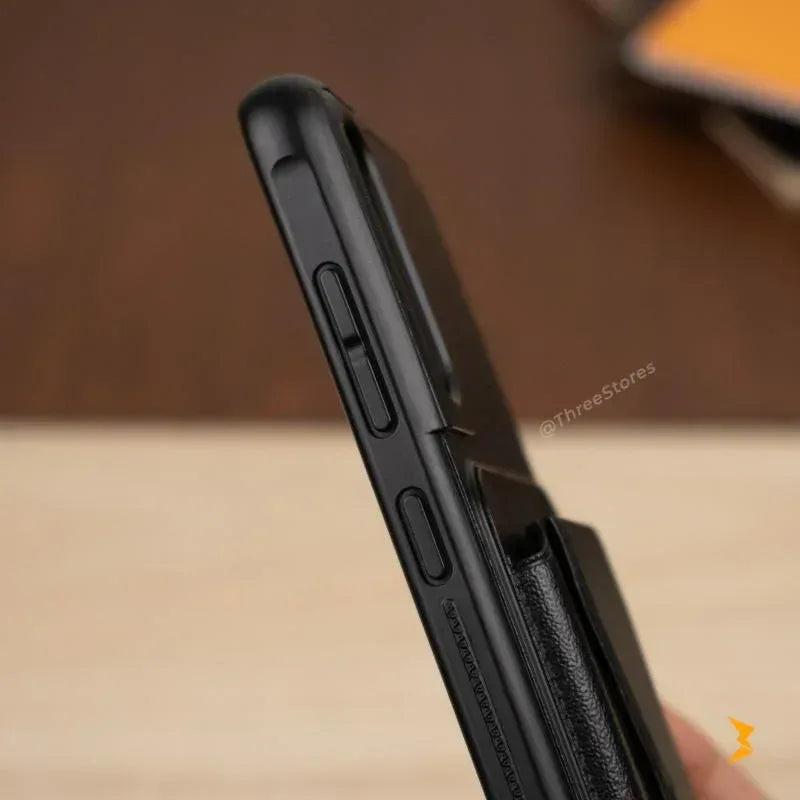 HDD Fionke Stand Leather Case Samsung S21 Fe - Three