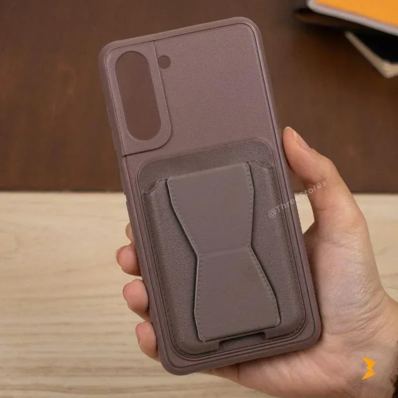 HDD Fionke Stand Leather Case Samsung S21 Fe - Three