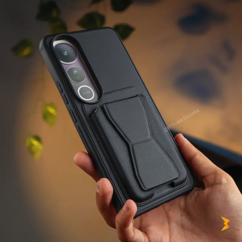 HDD Fionke Stand Leather Case Vivo V50 Lite