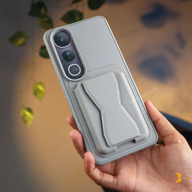 HDD Fionke Stand Leather Case Vivo V50 Lite