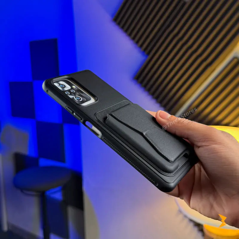 HDD Fionke Stand Leather Case Xiaomi Redmi Note 10 Pro