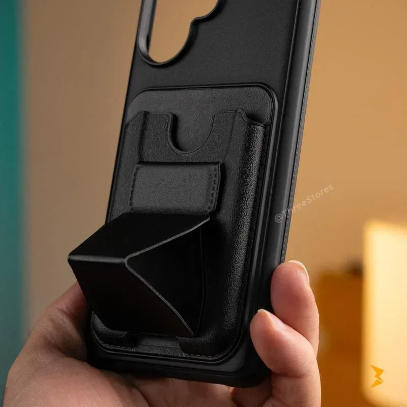 HDD Fionke Stand Leather Case Xiaomi Redmi Note 13 Pro+ - Three