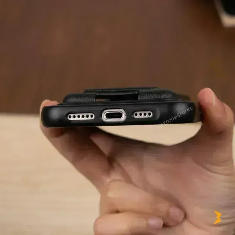 HDD Fionke Stand Leather Case iPhone 14 Pro - Three