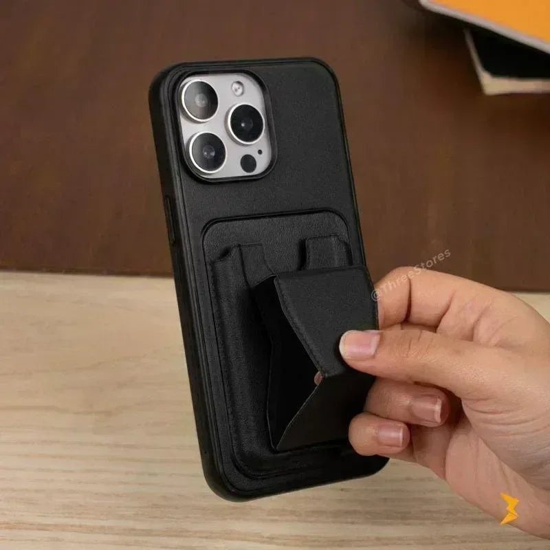 HDD Fionke Stand Leather Case iPhone 14 Pro - Three