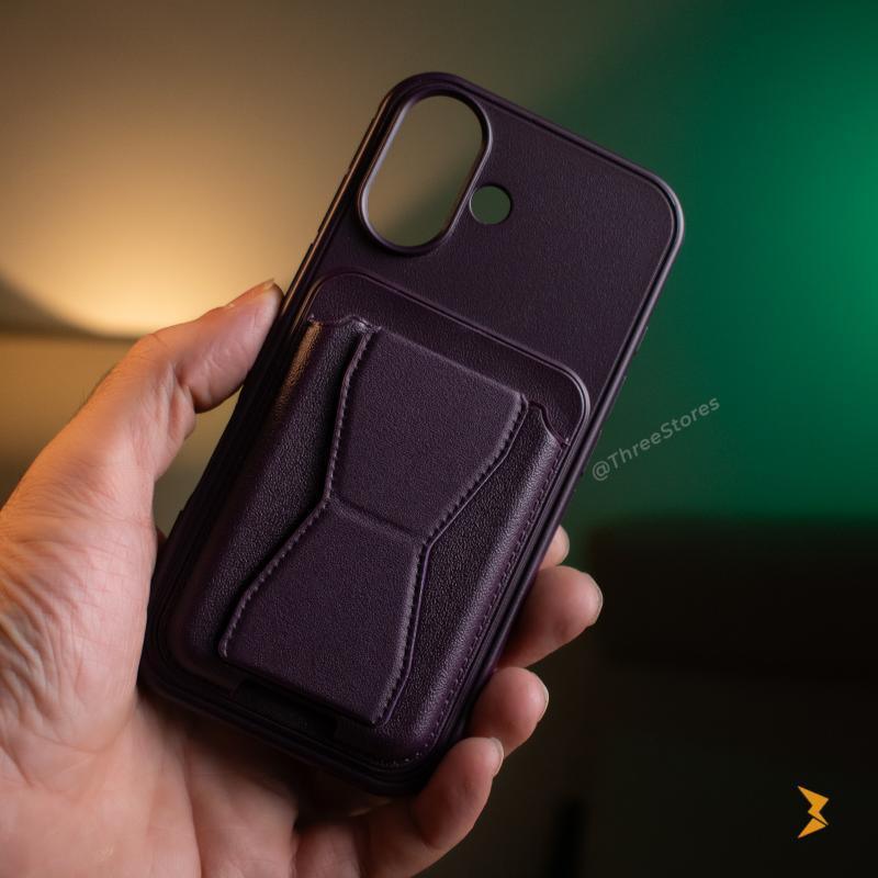 HDD Fionke Stand Leather Case iPhone 16 - Three