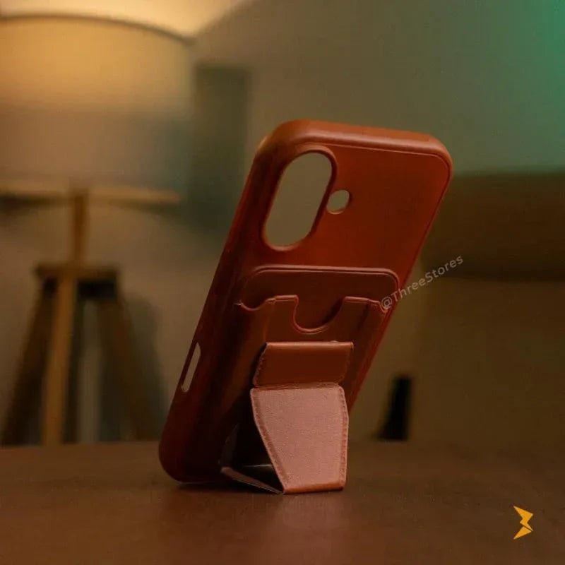 HDD Fionke Stand Leather Case iPhone 16 - Three