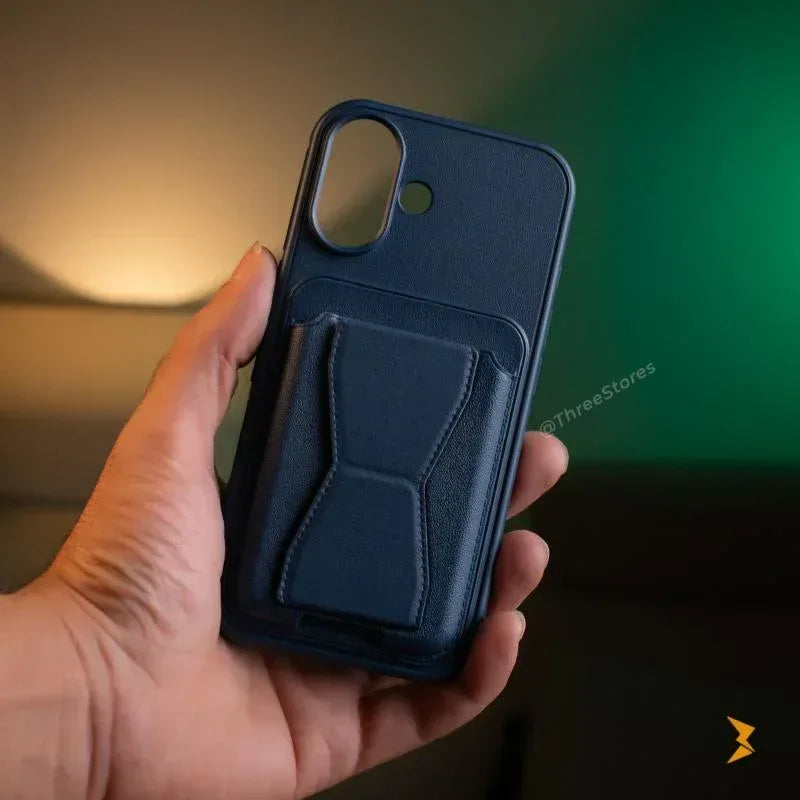 HDD Fionke Stand Leather Case iPhone 16 - Three