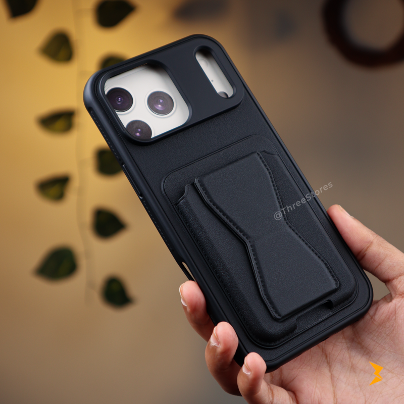 HDD Fionke Stand Leather Case iPhone 17 Pro Max