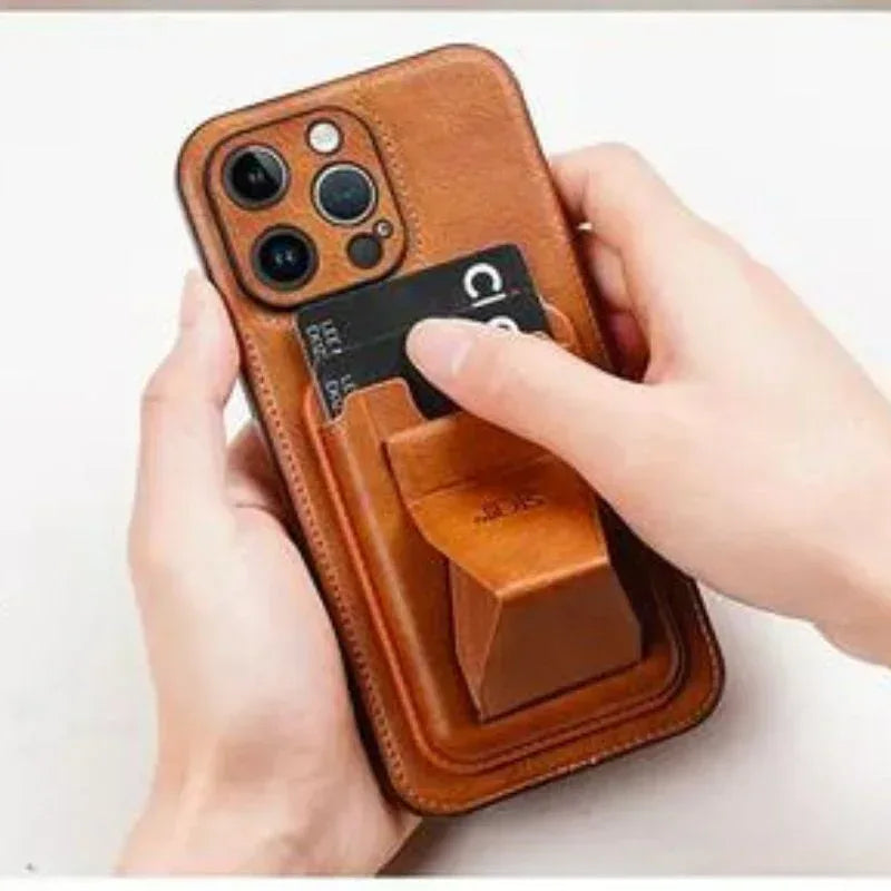 HDD Fionke Stand Leather Case iPhone 12 Pro Max - Three