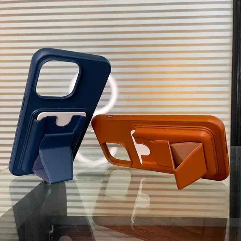 HDD Fionke Stand Leather Case iPhone 14 Pro Max - Three