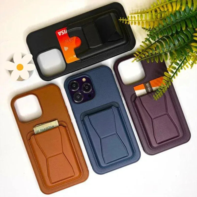 HDD Fionke Stand Leather Case iPhone 14 Pro Max - Three