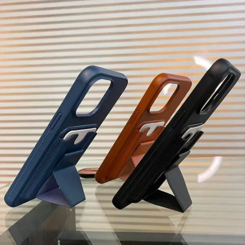 HDD Fionke Stand Leather Case iPhone 14 Pro Max - Three