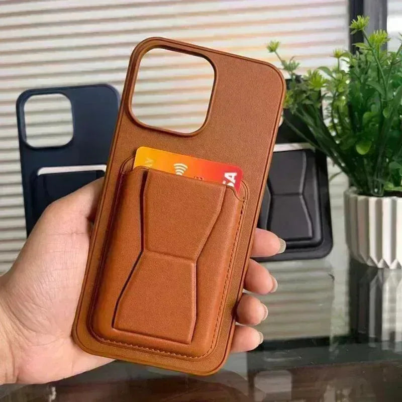 HDD Fionke Stand Leather Case iPhone 14 Pro - Three