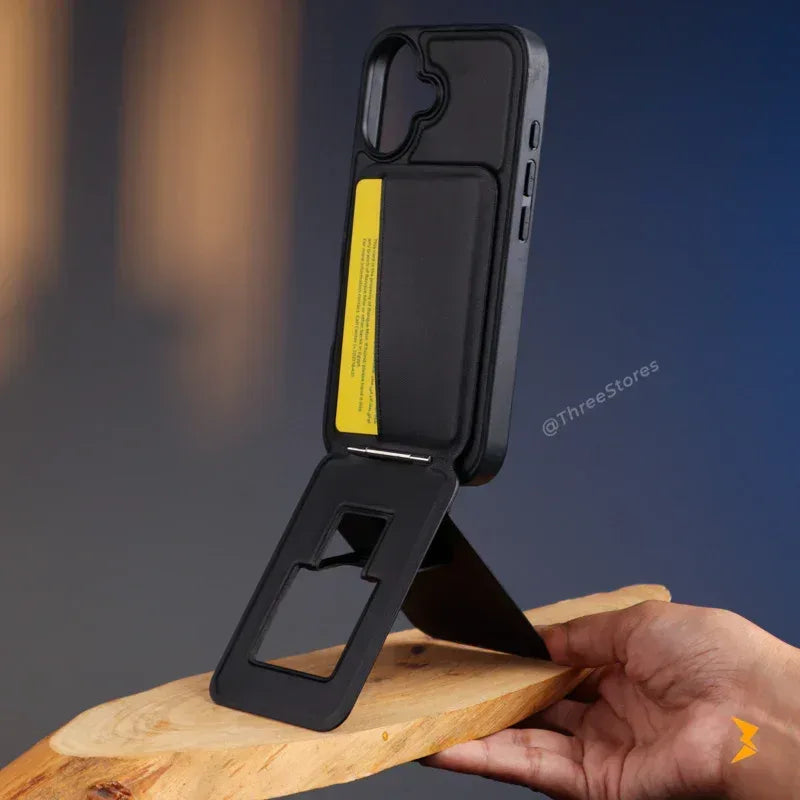 HDD Fixon Magnetic Stand Case iPhone 16 - Three