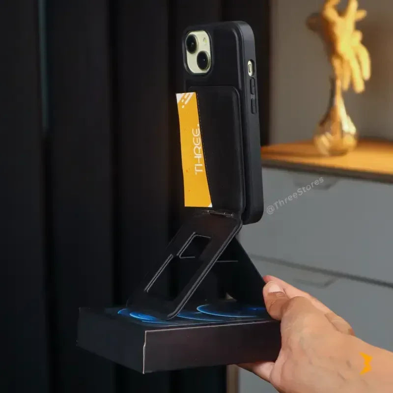 HDD Fixon Magnetic Stand Case iPhone 15 - Three