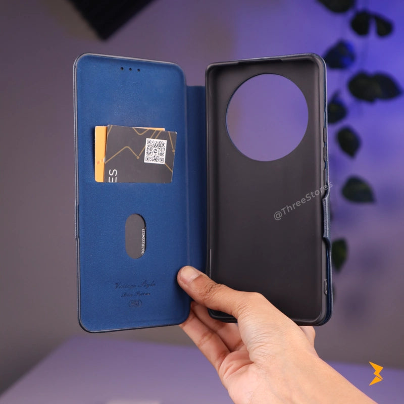 HDD Flip Wallet Leather Case Honor X9c