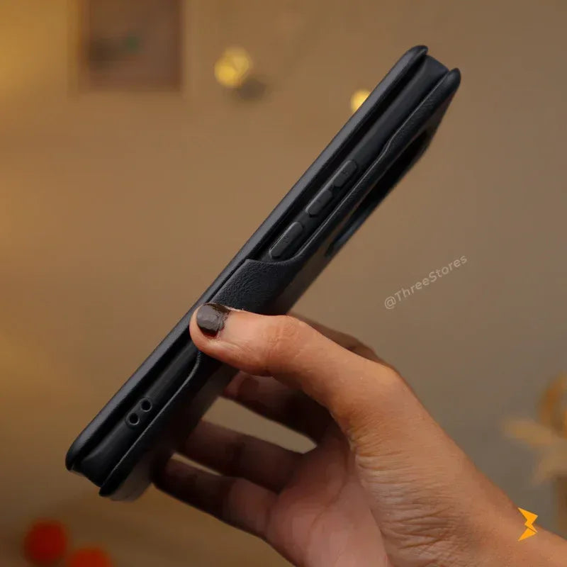 HDD Flip Wallet Leather Case Honor X9c - Three