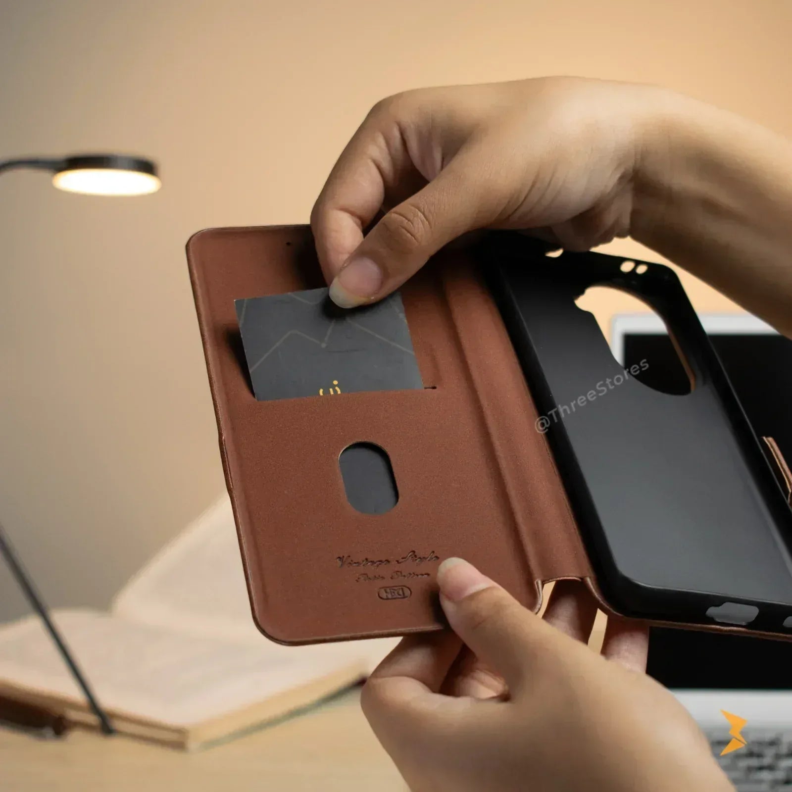 HDD Flip Wallet Leather Case Oppo Reno 11 - Three