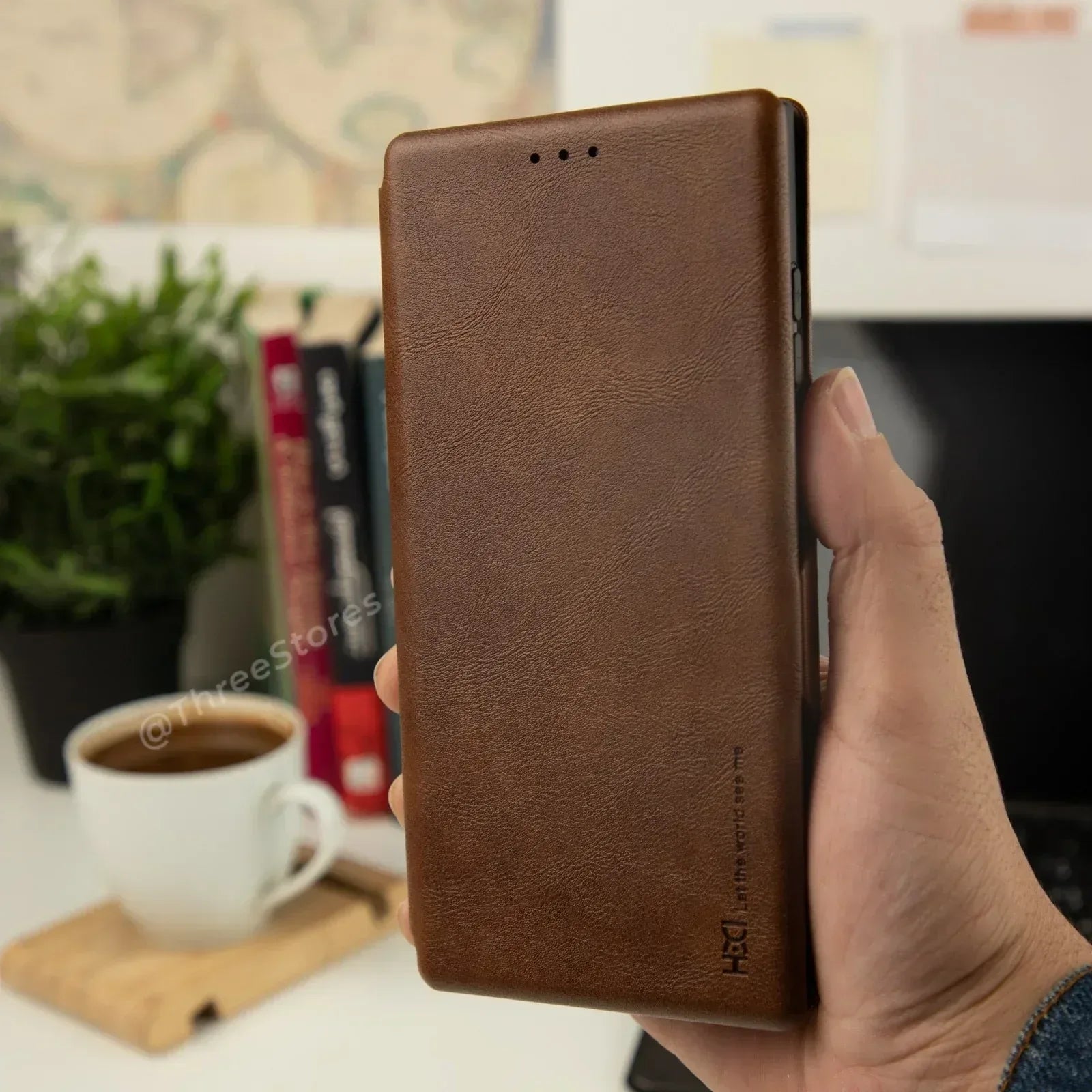 HDD Flip Wallet Leather Case Samsung S22 Ultra - Three