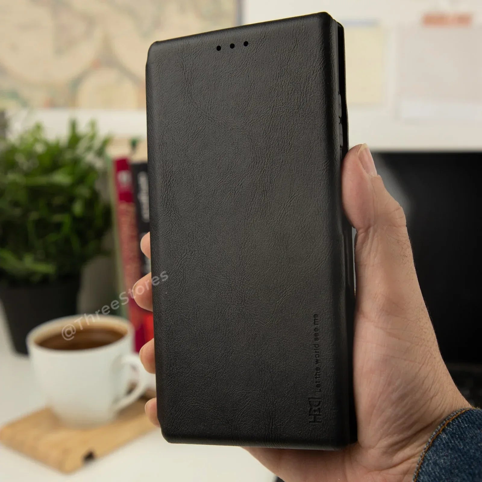 HDD Flip Wallet Leather Case Samsung S22 Ultra - Three