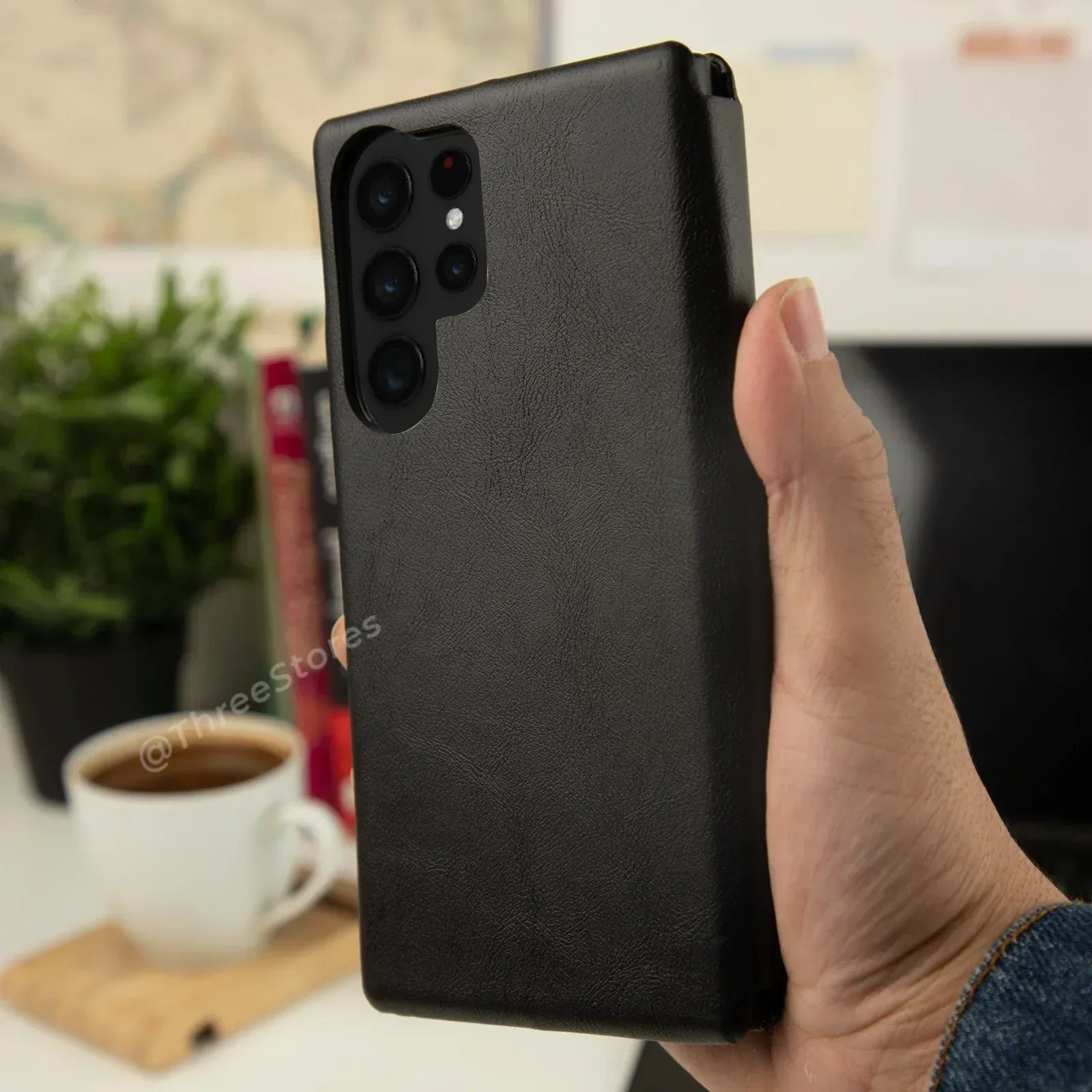 HDD Flip Wallet Leather Case Samsung S22 Ultra - Three