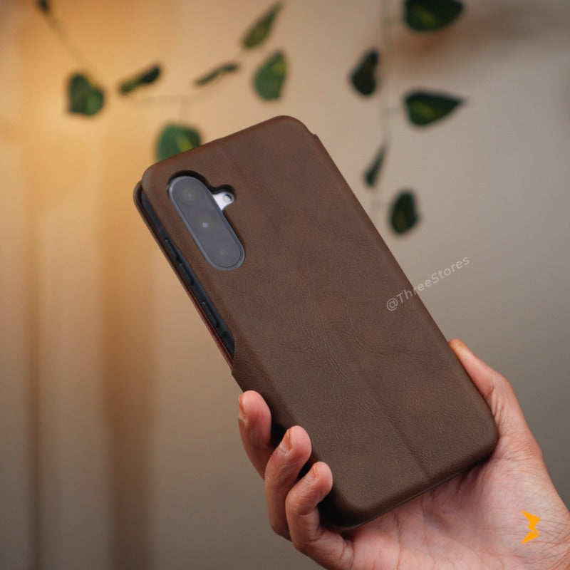 HDD Flip Wallet Leather Case Samsung A36
