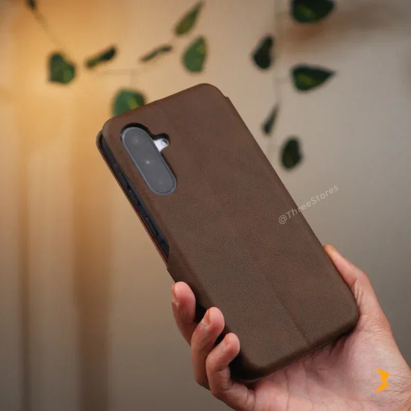 HDD Flip Wallet Leather Case Samsung A36 - Three