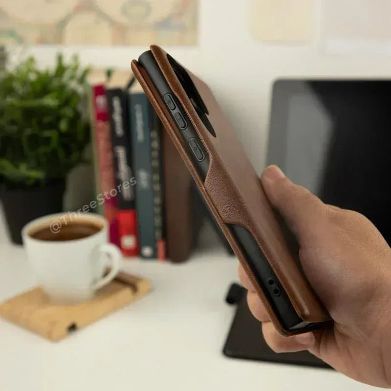 HDD Flip Wallet Leather Case Samsung S25 Ultra - Three