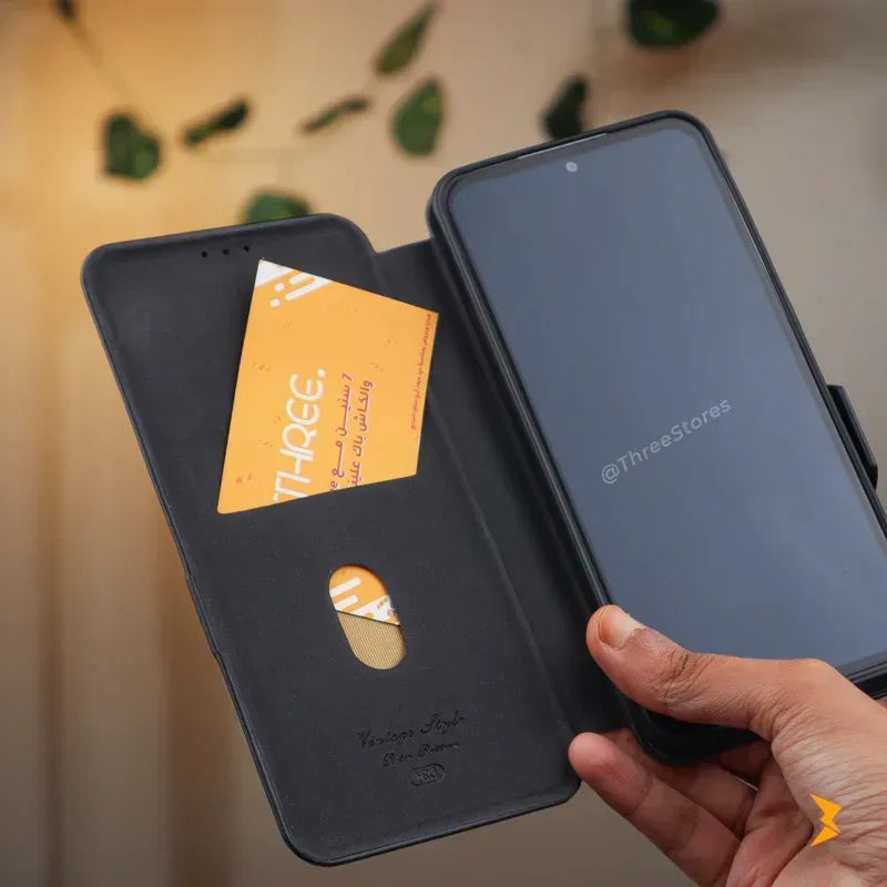 HDD Flip Wallet Leather Case Samsung A36 - Three