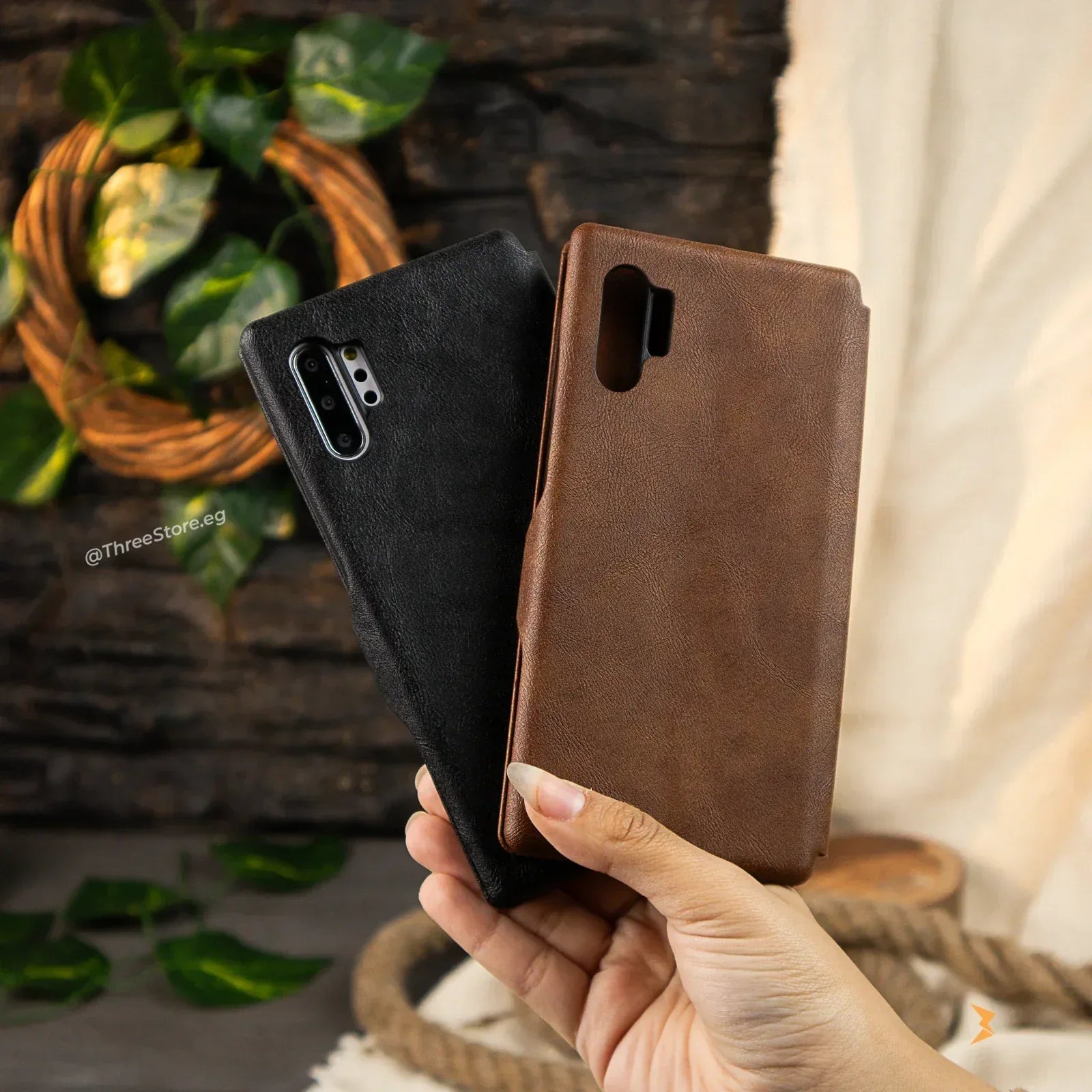 HDD Flip Wallet Leather Case Samsung Note 10 Plus - Three