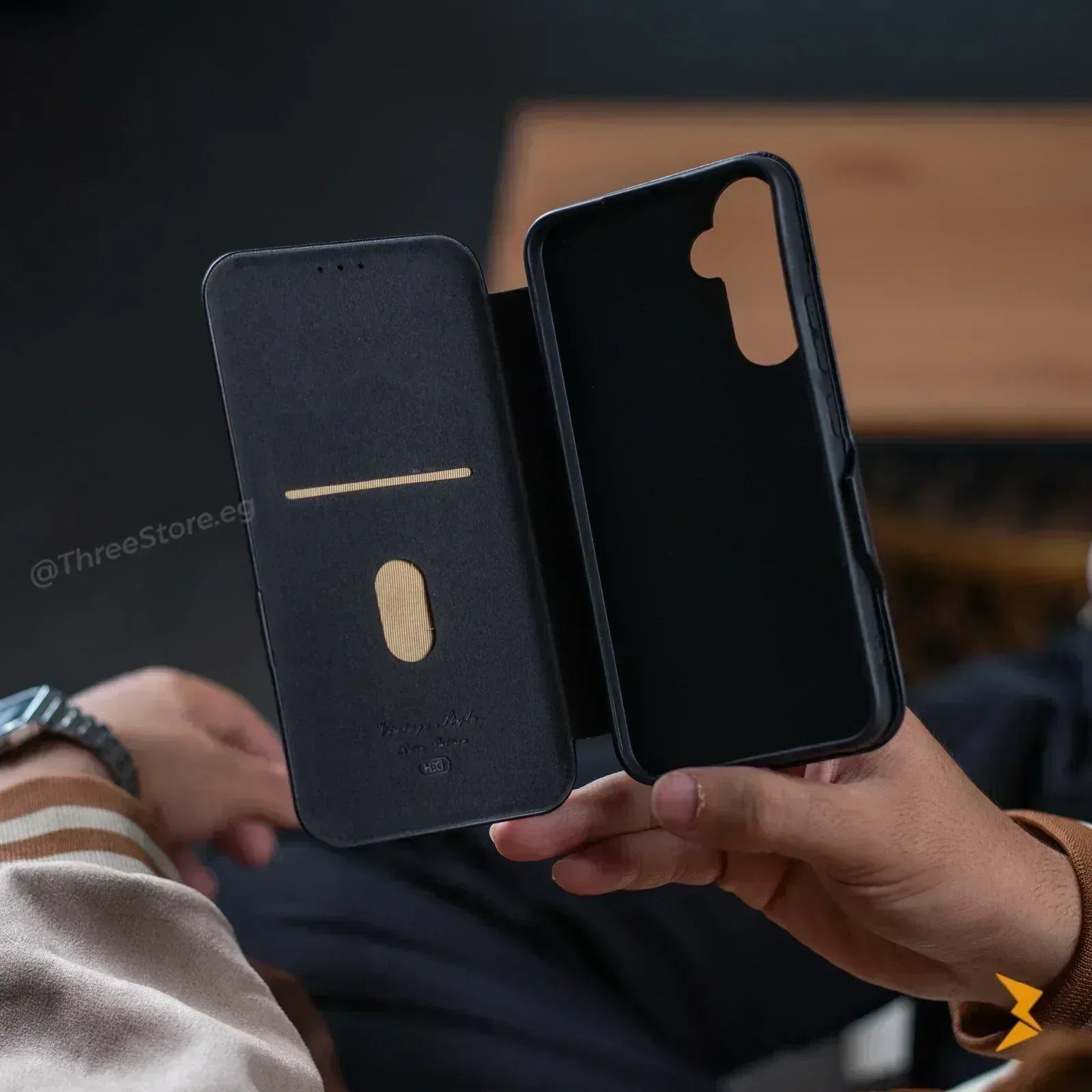 HDD Flip Wallet Leather Case Samsung A56 - Three