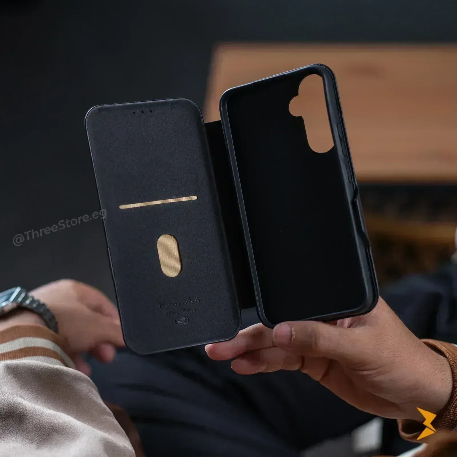 HDD Flip Wallet Leather Case Samsung A56 - Three