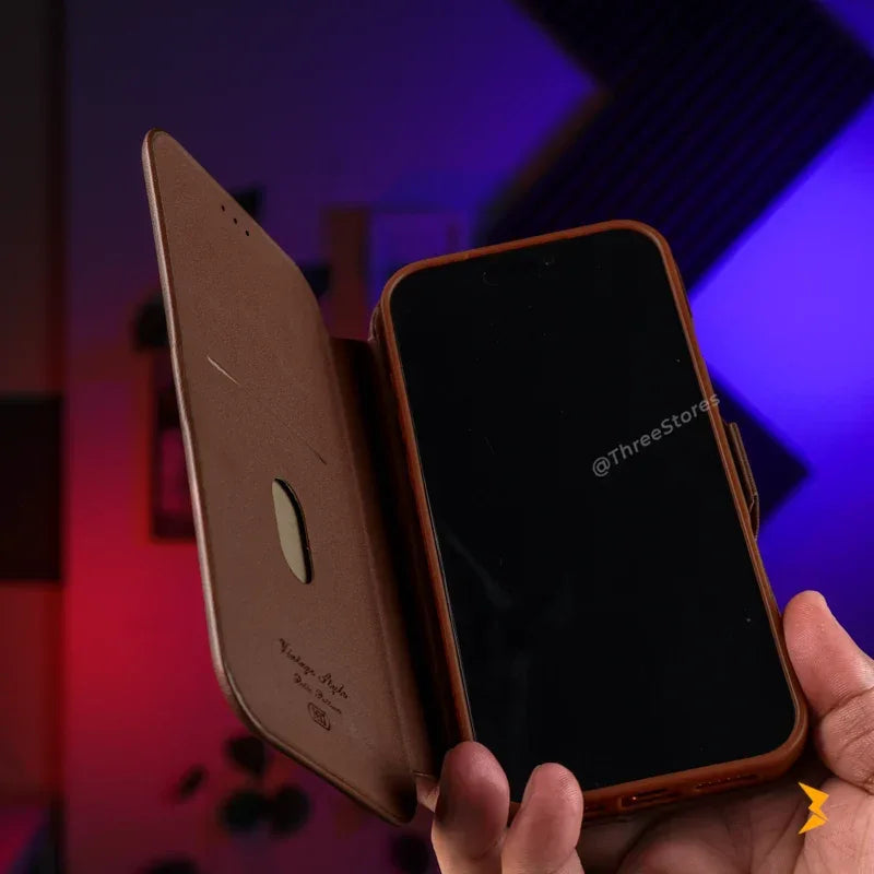 HDD Flip Wallet Leather Case iPhone 17 Pro Max - Three