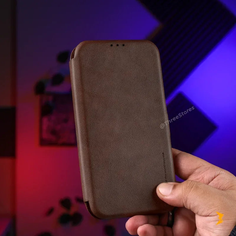 HDD Flip Wallet Leather Case iPhone 17 Pro Max - Three