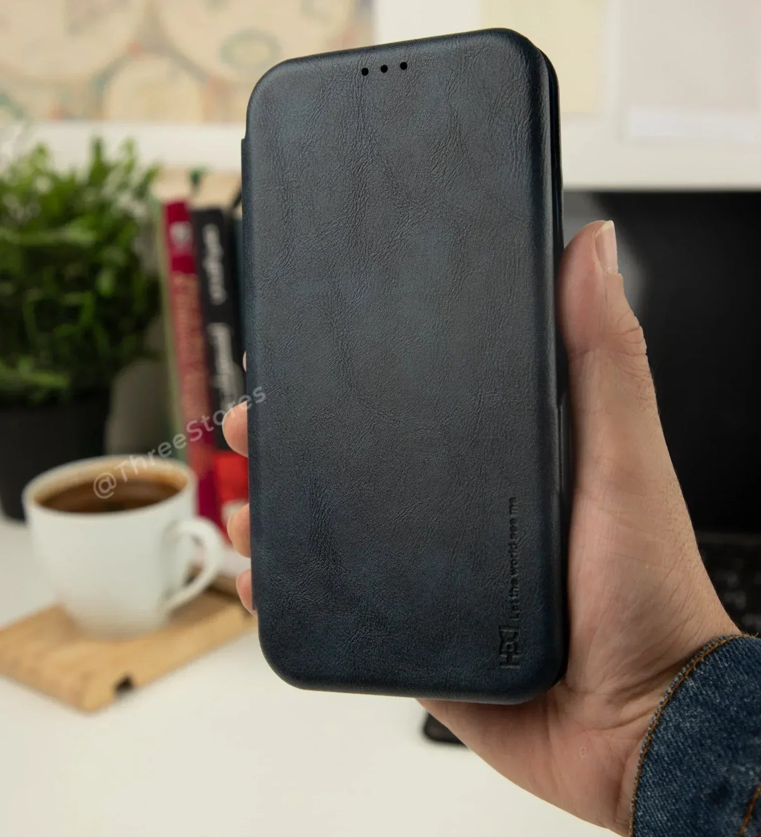 HDD Flip Wallet Leather Case iPhone 14 Pro Max - Three