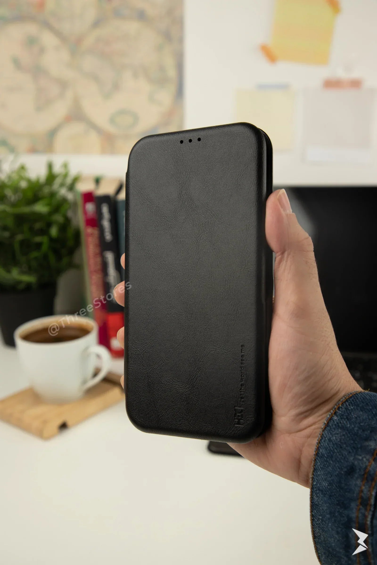 HDD Flip Wallet Leather Case iPhone 14 Pro Max - Three