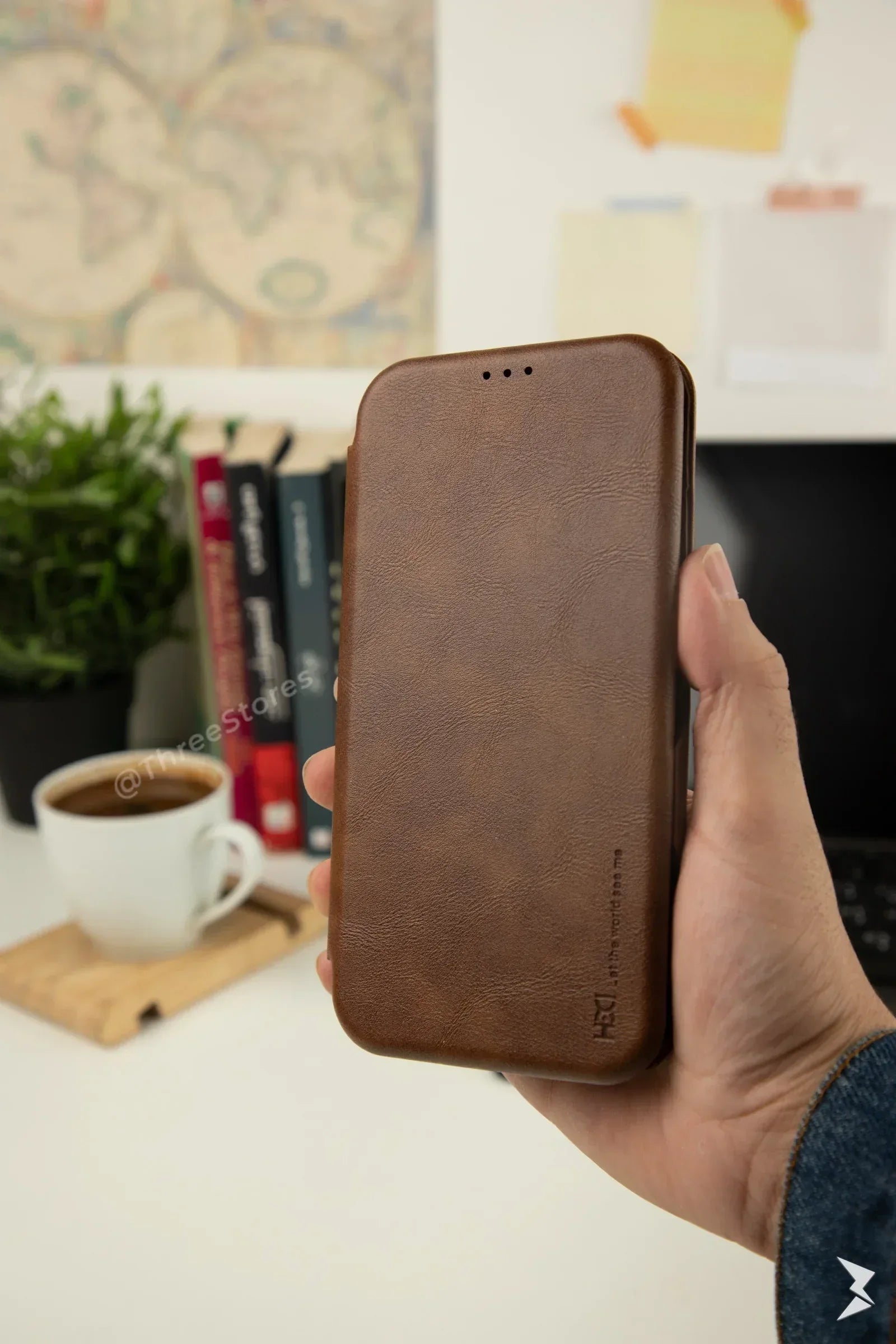 HDD Flip Wallet Leather Case iPhone 14 Pro Max - Three