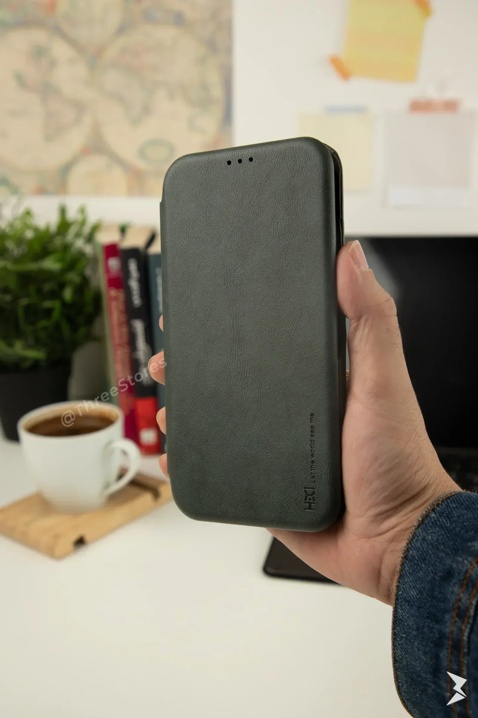 HDD Flip Wallet Leather Case iPhone 14 Pro Max - Three