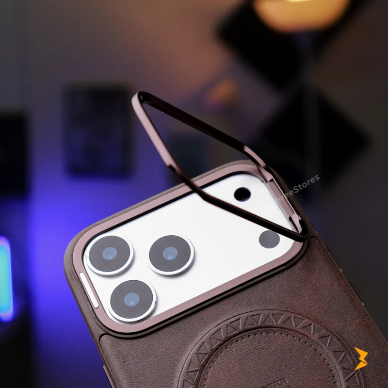 HDD Leather Cam Stand Case iPhone 17 Pro Max