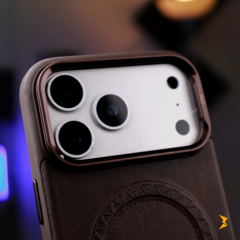 HDD Leather Cam Stand Case iPhone 17 Pro Max