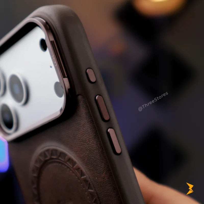 HDD Leather Cam Stand Case iPhone 17 Pro Max