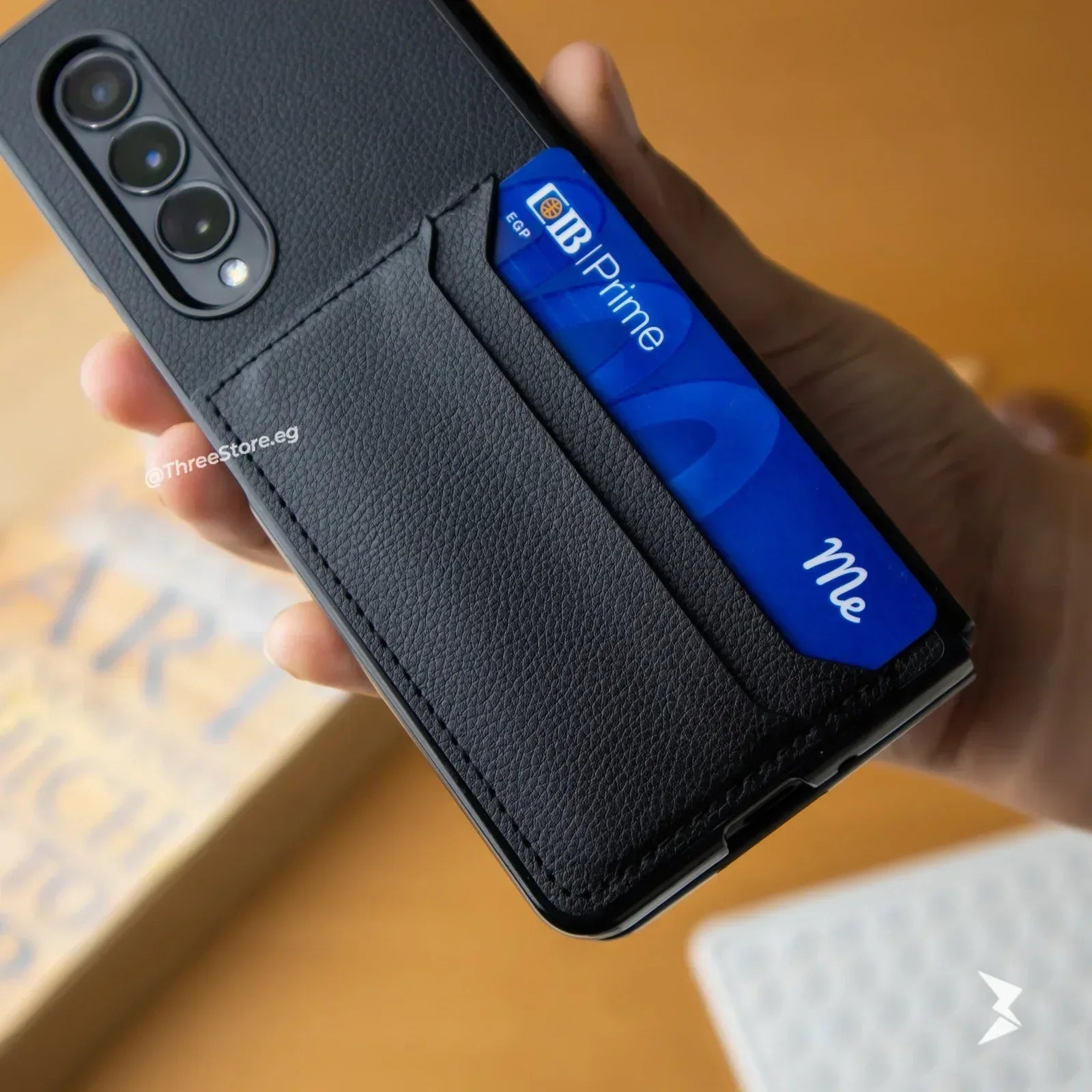HDD Leather Pocket Case Samsung Z Fold 3 - Three