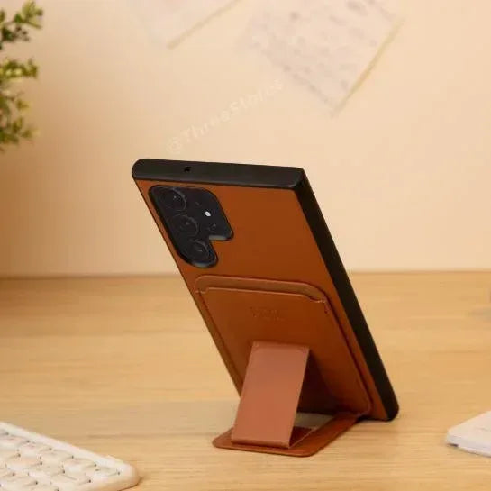 HDD Magnetic Stand Card Leather Case Samsung S24 Ultra - Three