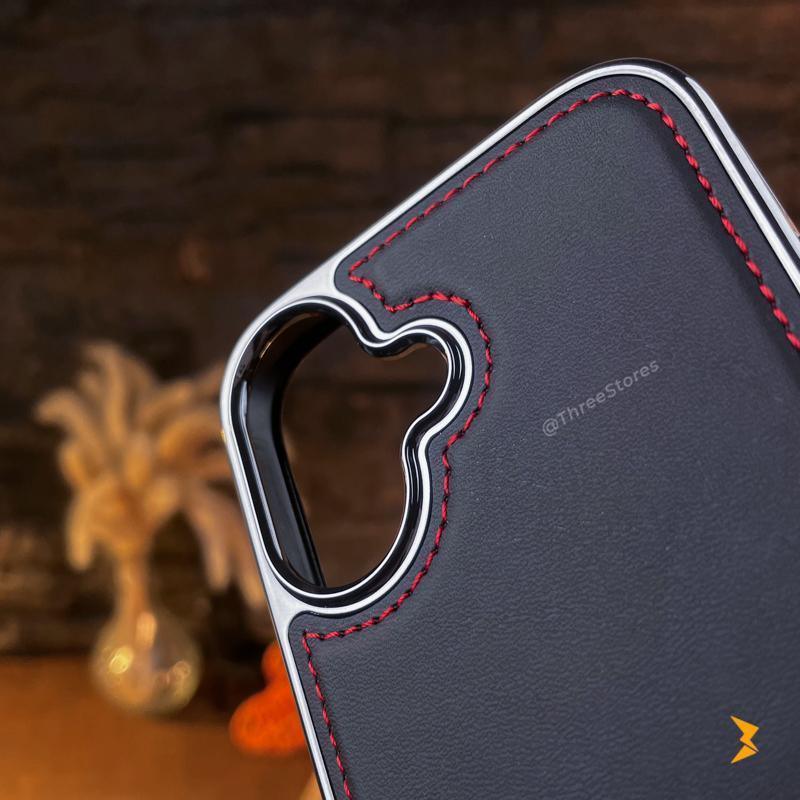 HDD Silver Leather Case iPhone 16 - Three