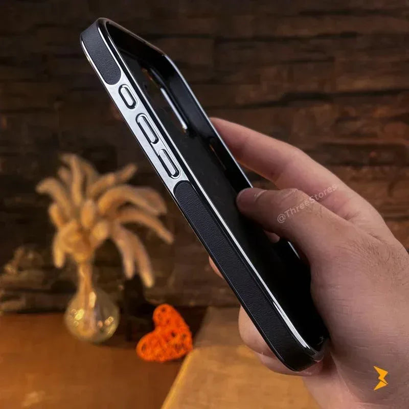 HDD Silver Leather Case iPhone 16 - Three