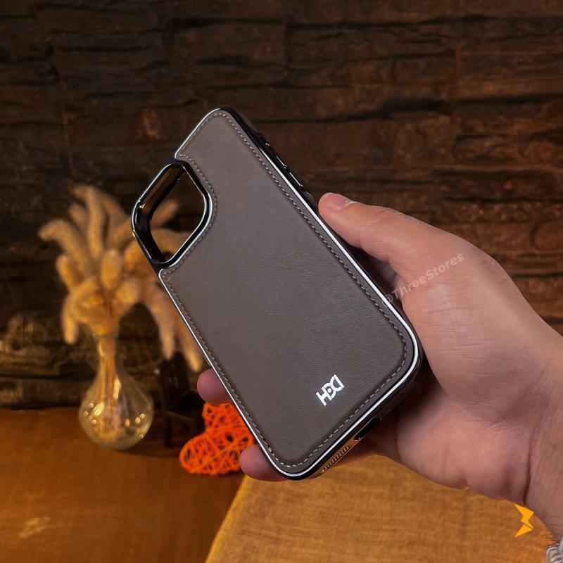 HDD Silver Leather Case iPhone 16 Pro